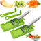 Cocororo Pelador Multifuncional de Doble Cuchilla, 2 en 1 Rallador y Rebanador, para Frutas y Verduras (2 Unidades)
