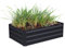 DKIEI Raised Beds Garden Raised Planters, 100x60x30cm Galvanised Steel Powder Coated Metal Raised Garden Kit for Plants Vegetables Flowers & Herbs Growing, Bottomless Planter Black