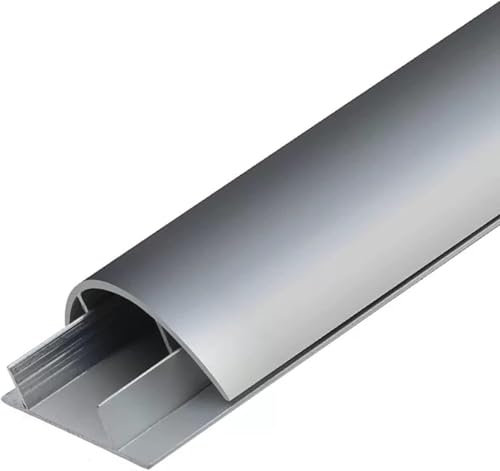 OYYMTE Cable Trough Wall Adhesive, Metal Wire Sleeve Management Concealer For Concealing Wire Conduit Cable Speaker Lines(Silver,Width 112mm)