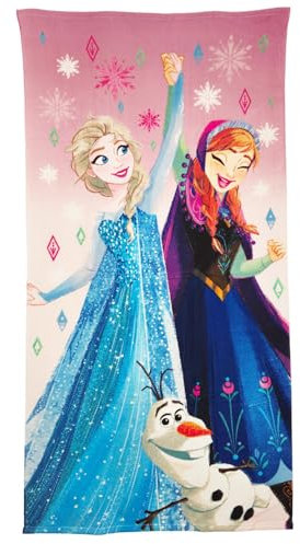 Aymax Disney Die Eiskönigin Anna ELSA Olaf Strandtuch Handtuch Badetuch XL 70x140 cm