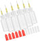 PartyKindom 6 Set Flaconi Applicatori per Colla con Punta Precisione da Bottiglie Squeeze per Vernice e Altri Liquidi Facili da e Riutilizzabili Design con Scala