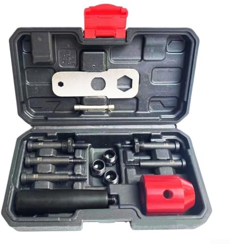 babominimer Remachadora eléctrica para destornilladores inalámbricos, kit adaptador de tuerca de remache M10 con mandriles de tensión y llave, extractor de acero al cromo vanadio, manual portátil