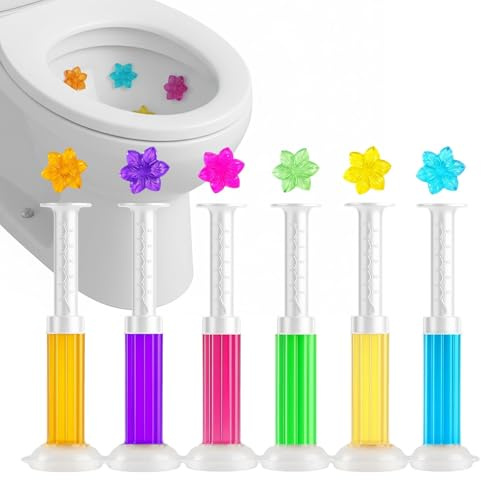 6 Stück WC-Frische-Siegel Nachfüller, WC Frische Siegel, Toilettengel-Stempel Mit Blumenduft Für Tägliche Reinigung, Frischesiegel Für Kleine Badezimmer Und Gästetoiletten
