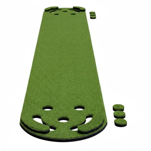 LOVIVER Indoor Putting Putting Mat Practice Rug With Realistic Turf Surface And Roll Suitable for home office outdoor training, 50 330CM, Artificial Turf