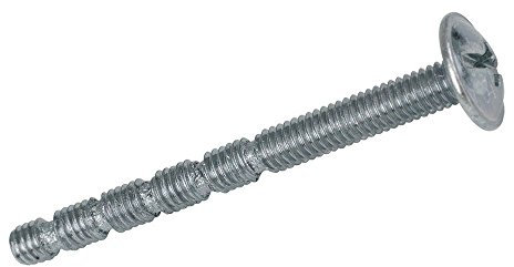 Merriway BH03979 (8 Pcs) Adjustable Length Snap-Off Extension Bolt For Cupboard Cabinet Door Drawer Handles and Knobs BZP M4 x 45mm (5/32 inchx 1.8 inch) - Pack of 8 Pieces