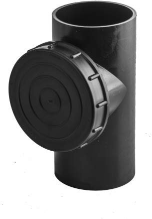 Wavin Tubo de limpieza HT-PE 88,5 grados 3003736