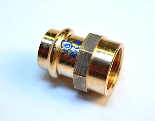 Rotguß Pressfitting Übergangsmuffe mit Innengewinde 35 x 1 1/4