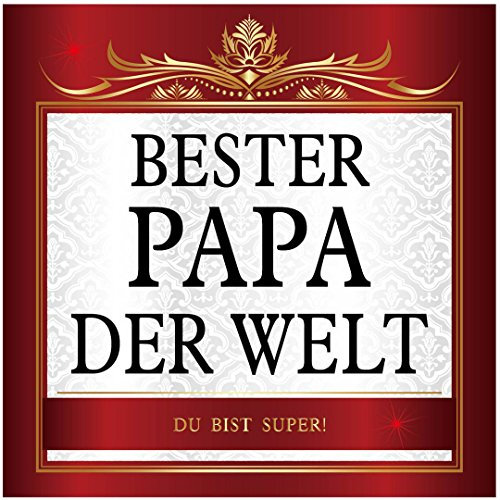 Aufkleber Bester Papa der Welt Sticker 10 x 10 cm Vater Dad Vatertag