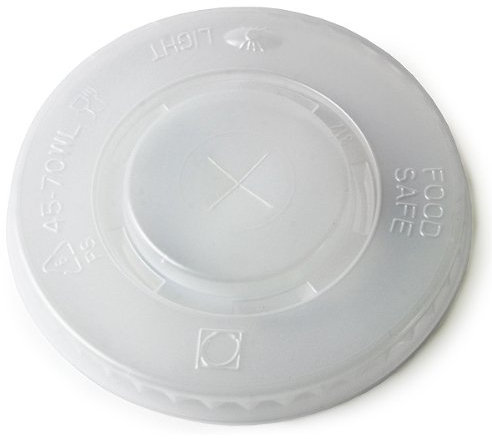 Straw-Slot Lids to fit 16oz and 22oz Paper Cups with a 90mm Rim - Sleeve of 50 - Plastic Lids for Paper Cups