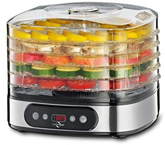 Küchenprofi Dörrautomat STYLE-KP1705502800/grau, Silber, 31 x 32 x 31, 5 cm