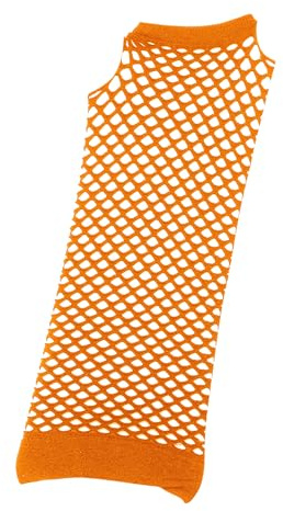 Bristol Novelty BA3318 Fingerlose Handschuhe aus Fischnetz, Orange