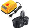ANTRobut 3500 mAh di ricambio per batteria Dewalt 18 V e caricabatterie 18 V DC9310 compatibile con Dewalt 7,2 V 9,6 V 12 V 14,4 V 18 V Ni-Cad Ni-Mh