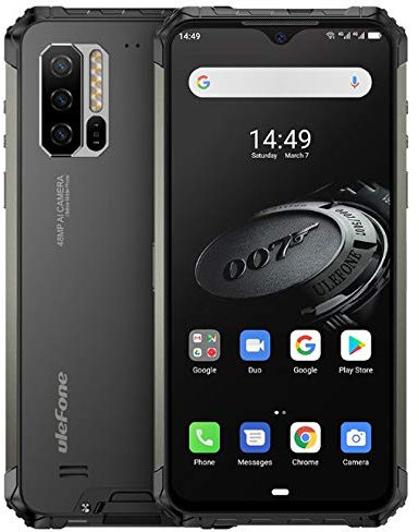 Ulefone Armor 7E(2020) Móvil Resistente,Helio P90 Octa Core 4GB RAM + 128GB ROM, cámara 48MP, Pantalla FHD+ 6.3’’, Robusto Smartphone Android 9.0 IP68, Batería 5500mAh, Carga Inalámbrica Qi 10W, NFC