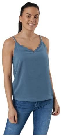 Only Onldebbie Singlet Noos Wvn Camiseta sin mangas, Blue Mirage, 38 Mujer