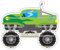 Farbklecks-Collection Musikboxregal Monstertruck - passend für Toniebox - Regal mit Platz für Box sowie 25-30 Figuren