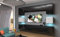 Furnitech NOWARA AN1 Wohnzimmer Möbel Wohnwand Mediawand Wandschrank mit Led Beleuchtung Schrankwand (LED weiß, AN1-17BW-HG22 1B)