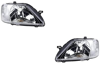 Johns, Scheinwerfer Satz passend für Dacia Logan Scheinwerfer 09/04-05/08 H4 Set links & rechts