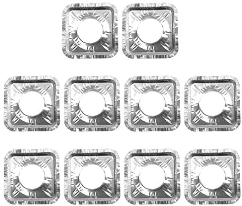Copertura per bruciatore a gas, 30 pezzi, in alluminio, copertura quadrata per fornelli a gas, protezione per la cucina domestica