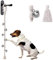 GINIDEAR Dog Bells to Go Outside, Adjustable Dog Door Bell, Door Bells for Dogs, Quality Puppy Training Bell. Twisted Style, Beige