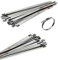 Akyandoo Edelstahl Kabelbinder 150-800 mm bis 500°C 4,6mm 7,9mm 46 bis 114 KG Zugfest 4,6mm x 700mm 100 Stück - 100 Stk.