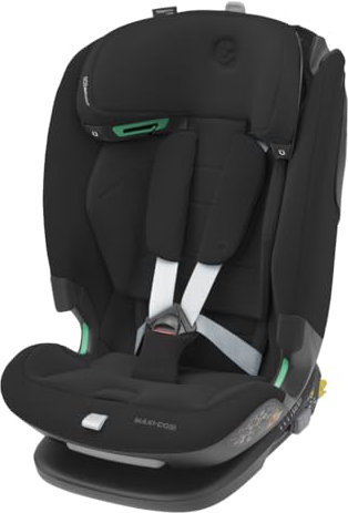 Maxi-Cosi Titan Pro² i-Size Kindersitz, 76 - 150 cm, 15 Monate-12 Jahre, G-CELL-Seitenaufprallschutz, Easy-in Gurtsystem, ClimaFlow, AirProtect-Sicherheitskissen, 4 Liegepositionen, Authentic Black
