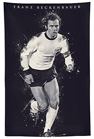 Franz Beckenbauer Poster Kunstdruck Polyester Gemälde Wandteppiche Schlafzimmer Heimdekoration Geschenk Zimmer Ästhetik 152,4 x 228,6 cm