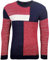 Subliminal - Jersey para hombre, invierno, cuello redondo, a cuadros, multicolor y suéter sobre invierno con malla BX52288, 52288 Rojo, XL