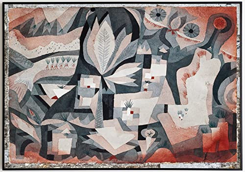 JOPRICO Paul Klee Poster Kunstdruck - Dry Cooler Garden (1921) - berühmte Gemälde Impressionismus Kubismus Größe 50x70 cm | 20x28 inch