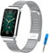 CHULN Correa Compatible con Xiaomi Mi Band 7 Pro, Ajustable Reloj de Metal de Acero Inoxidable para Xiaomi Mi Band 7 Pro.(No Host)