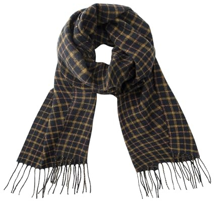 CALVIN & OLIVIA Cashmere Feel Scarf Soft Winter Ombre Nova Buffalo Tartan Tweed Houndstooth Plaid Gift Men Women