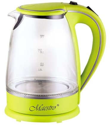 Hervidor Feel Maestro MR-064 Verde Transparente Vidrio 2000 W 1,7 L