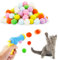 FAINCA Katzenspielzeug 100 Bälle, Interaktives KatzenspielzeugKatzen Ball Launcher Plush BallKatzenball WerferKatzenspielzeug Ball, Filzbälle Katzen Spielzeug Set, Geeignet als Spielzeug für Katzen