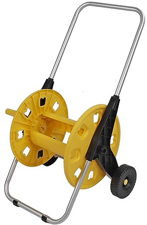 Wnvivi Gartenschlauchtrommelwagen, Handschubrohr-Organizer-Rack, Wasserschlauchwagen, Robuster Schlauchwagen, Kann 80 M Wasserleitung Aufnehmen