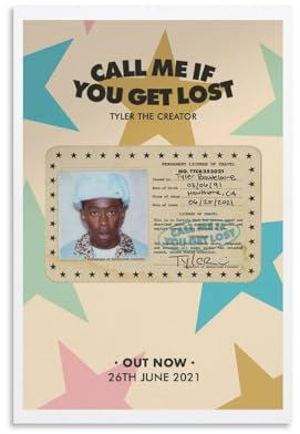 EKoKim Poster mit Aufschrift Call Me If You Get Lost, dekoratives Gemälde, Leinwand-Wandposter und Kunstdruck, modernes Familienschlafzimmer-Dekor-Poster, 20 x 30 cm