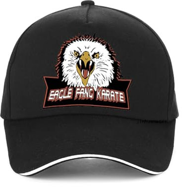 TONFON Baseballkappe für Männer und Frauen Eagle Fang Print Baseballkappe 80er Jahre Retro Stil Verstellbare Mütze Baumwolle