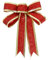 Whakano 6 Stück Glitzer Schleifen,Geschenk Schleife,Weihnachtsschleifen,Große Schleife,Weihnachtsbaum Schleifen Deko,Weihnachtsbaum Hängeornament,für Weihnachtsbaum,Kranz,Geschenk Dekoration,Rot