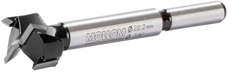 Mollom 7/8 (22,2mm) MèChe Forstner Pour Travail Du Bois PréCis Avec Carbure Yg8 Durable D'Une éPaisseur De 2,0 Mm, IdéAle Pour Le Bois Dur, Le Plastique, Le Contreplaqué