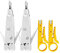 Flpeekash Professionelles Stanz Werkzeug Idc Rj45 Rj11 Cat5E Cat6 Netzwerk Telekommunikations Telefon Kabel Steckdose Einsteck Werkzeuge