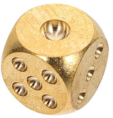 VICASKY Kupfer Würfel Spielwürfel Langlebig Leicht Kompakt Filigran Für Gesellschaftsspiele Partydeko Indoor Outdoor