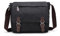 Sechunk Segeltuch Leder Herren Umhängetasche 15,6 Zoll Große Laptoptasche Vintage Canvas Messenger Bag Aktenktasche Schultertasche Bürotasche Kuriertasche Arbeitstasche