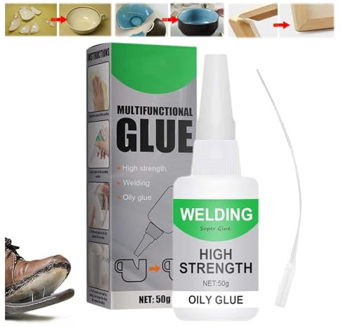 Extensivek Glue, Extensivek Ex01 Glue, Welding High-Strength Oily Glue - 50g, Jue Fish Glue, Welding High-Strength, Universal Welding Glue for Shoes, Ceramics, Metal, Plastic, Wood, Leather (1PC)
