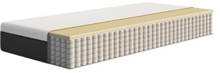 Matratze Emma Original II, Memory-Schaum, Taschenfederkern, 140 x 190 cm, Höhe 22 cm, mittelfest (H7), 7-Zonen-Unterstützung, ergonomisch, ultra-atmungsaktiv, langlebig, waschbarer Bezug