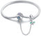 LNQOBU Damen Armband Silber 925 Schlangen Schmetterling Armband mit Funkelnden Herz Verschluss Charms (Mit Einem Spacer Perlen)