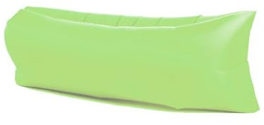 HUMAJORY Aufblasbares Lazy Sofa mit Tragetasche, Tragbarer Wasserdichter Anti-Luft-Leck-Luft-Strandstuhl, Aufblasbarer Couchstuhl for Outdoor-Camping, Reisen, Wandern, Pool, Strandpartys(Green)