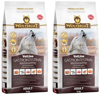 Wolfsblut Vetline | Hundefutter | Sparbundle | Sparpaket (2 x 12kg, Gastrointestinal)