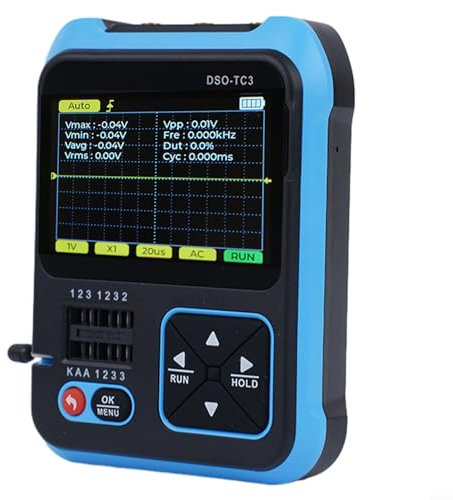 Oniissy DSO-TC3 3 in 1 Oscilloscopio digitale transistor Tester funzione generatore di segnale, tester transistor, multimetro oscilloscopio portatile, generatore di segnale per manutenzione