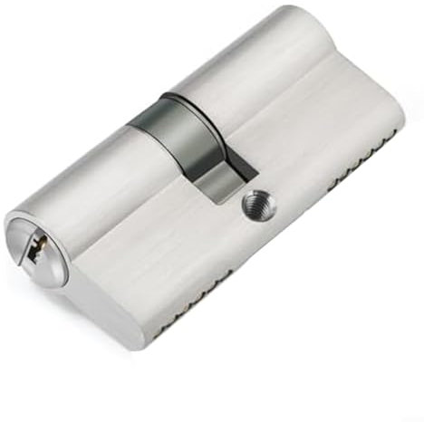 SMZhomeone Cylindre de serrure de porte de chambre à coucher anti-effraction et sans violence Cylindre de serrure intérieur antivol et anti-effraction résistant 70 x 28 mm