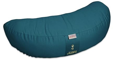 Generisch Ersatzbezug | Kissenhülle für Yogakissen - Halbmondkissen | 1-TLG Außenbezug (Petrol)