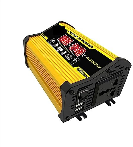 Onduleur à onde sinusoïdale pure, 4000W/8000W onduleur à onde sinusoïdale Pure 12V/24V 110/220 convertisseur de batterie externe Portable onduleur solaire convertisseur de voiture solaire pour camping