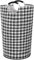 DOKEHOM 90L Large Laundry Basket, Collapsible Laundry Bag, Freestanding Tall Clothes Hamper, Foldable Washing Bin (Plaid)